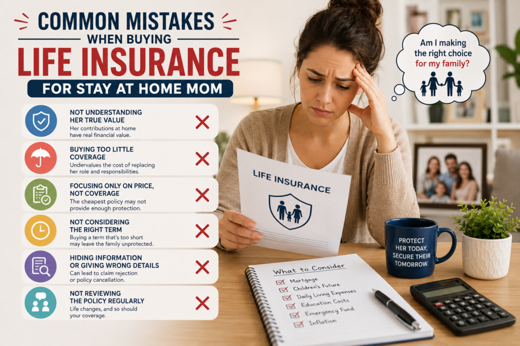 Common Mistakes When Buying Life Insurance for Stay at Home Mom