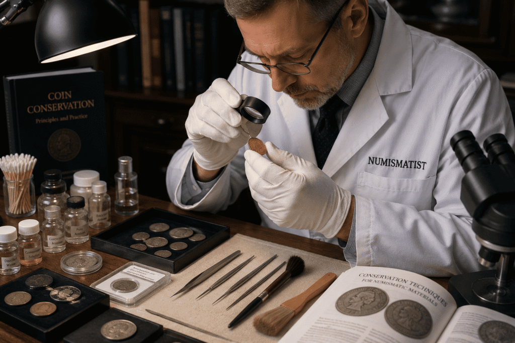 How Professionals Clean Old Coins