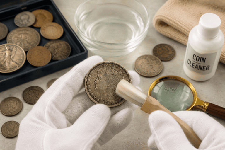 How to clean old coins