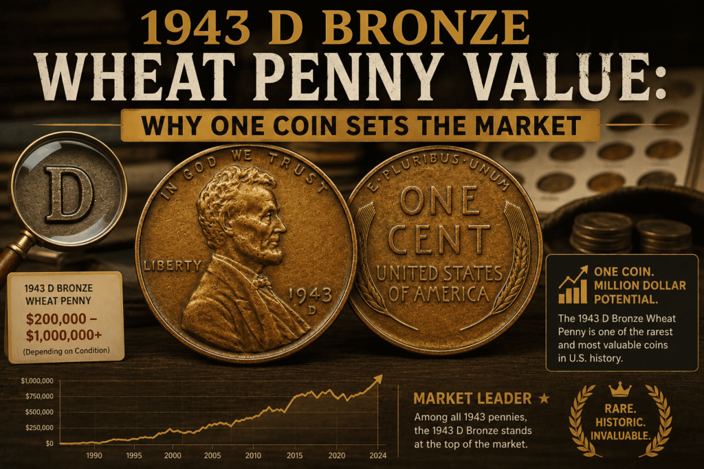 1943 D Bronze Wheat Penny Value Why One Coin Sets the Market