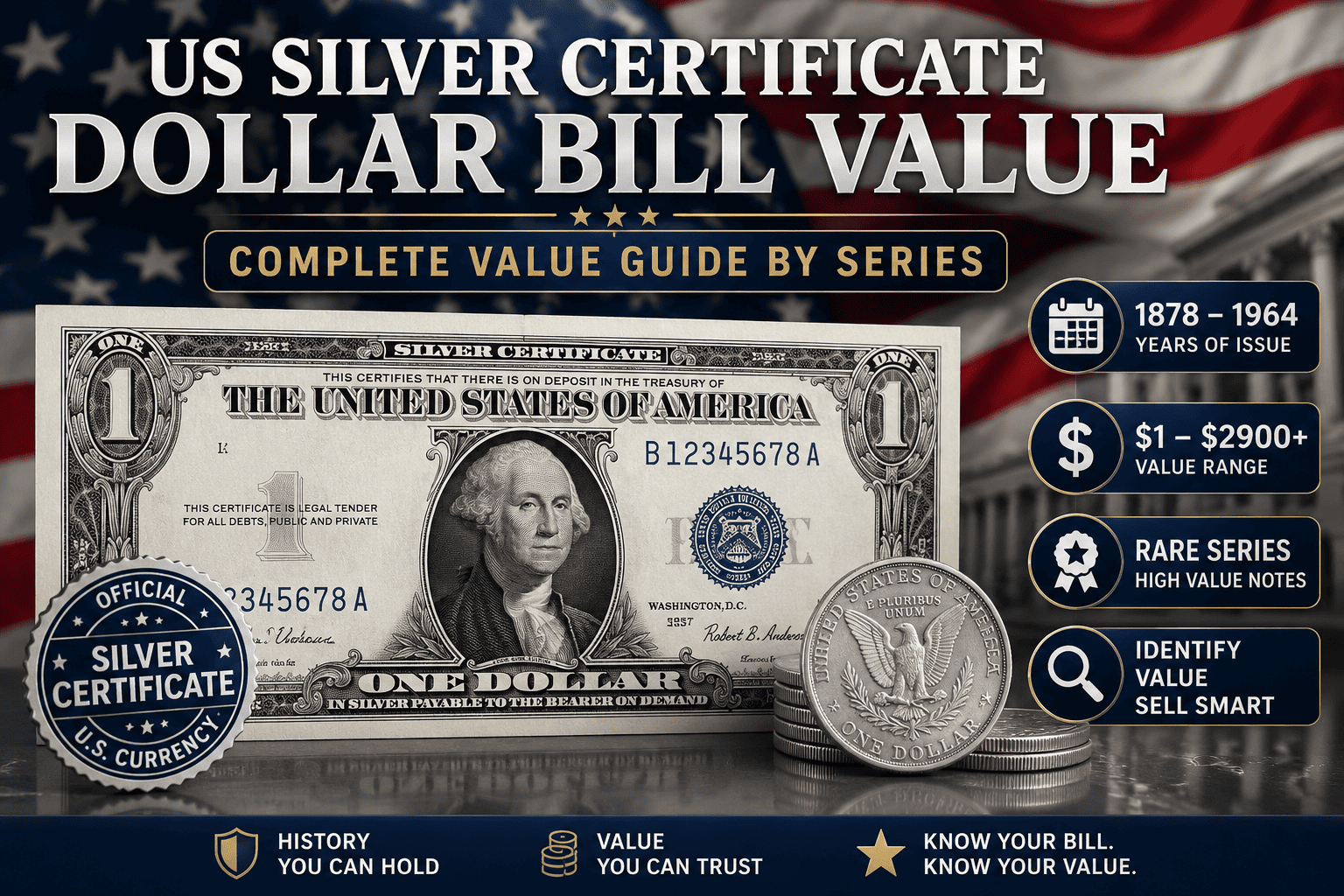 us silver certificate dollar bill value​