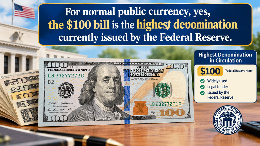 Is the $100 Bill the Largest Bill You Can Get From a Bank